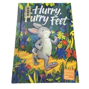 Vintage 90s Childrens Book Hurry Furry Feet Celebrate Reading Classroom Dr Seuss